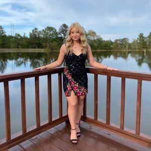 Black Rachel Allan dress